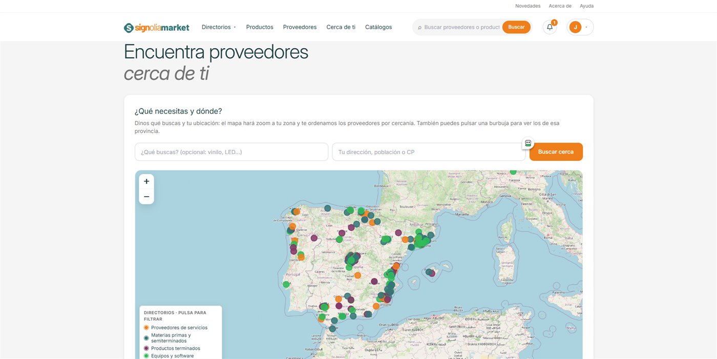 Encuentra proveedores cerca de ti.